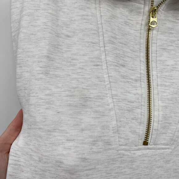 Varley Gray Quarter Zip Top & Drawstring Shorts Set | Women’s S Top / XS Shorts - Picture 10 of 11